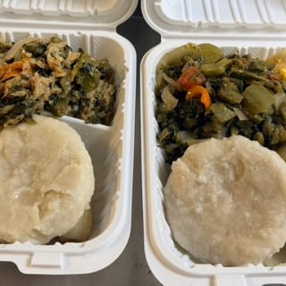 Ackee & Saltfish w/Callaloo
